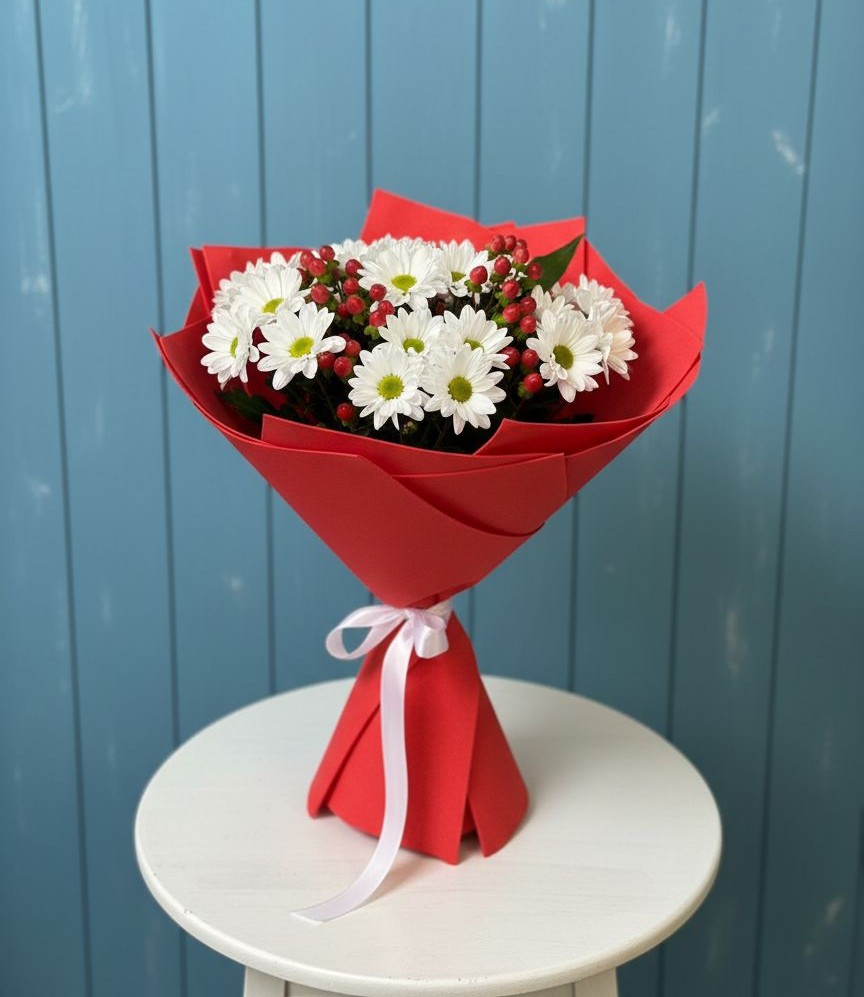 Букет цветов из: Хризантемы в Петровке Республика Крым