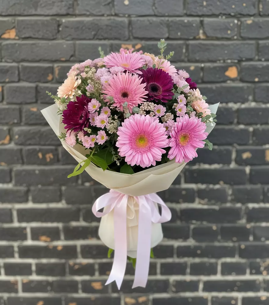 Букет цветов из: Герберы и Хризантемы в Петровке Республика Крым