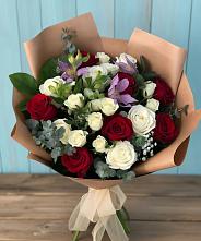 Букет цветов из:  Розы и Альстромерии #REPLACE_PRED# Петровке Республика Крым