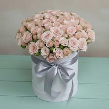 Цветочная композиция из Розы в шляпной коробке #REPLACE_PRED# Петровке Республика Крым