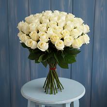 Букет 51 Белая роза Эдлесс Лав #REPLACE_PRED# Петровке Республика Крым