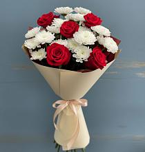 Букет цветов из:  Розы и Хризантемы #REPLACE_PRED# Петровке Республика Крым