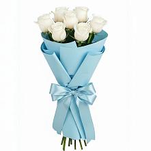 Букет 7 белых роз Проуд в Петровке Республика Крым