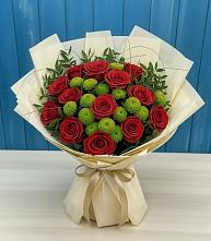 Букет цветов из:  Розы и Хризантемы #REPLACE_PRED# Петровке Республика Крым