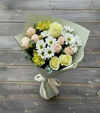 Букет цветов из:  Альстромерии, Розы и Хризантемы #REPLACE_PRED# Петровке Республика Крым