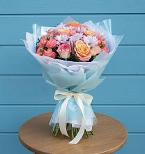 Букет цветов из:  Хризантемы и Розы #REPLACE_PRED# Петровке Республика Крым