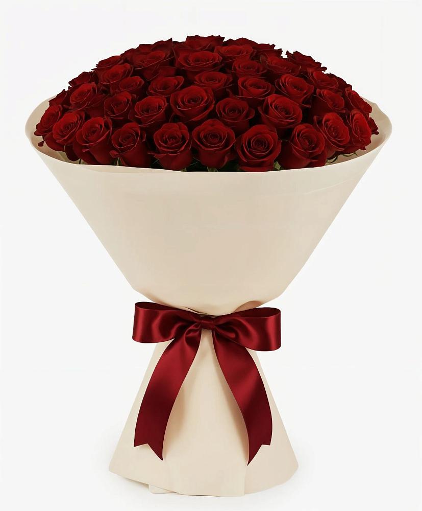 Букет 101 Бордовая роза Блэк Бакарра в Петровке Республика Крым